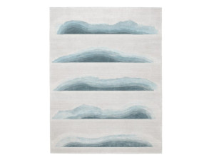 Прямоугольный ковер из бамбуковой шерсти и шелка