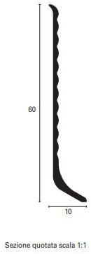 PROFILITEC Многополосный декоративный плинтус Battiscopa sun-id-1387058 - Вид №2