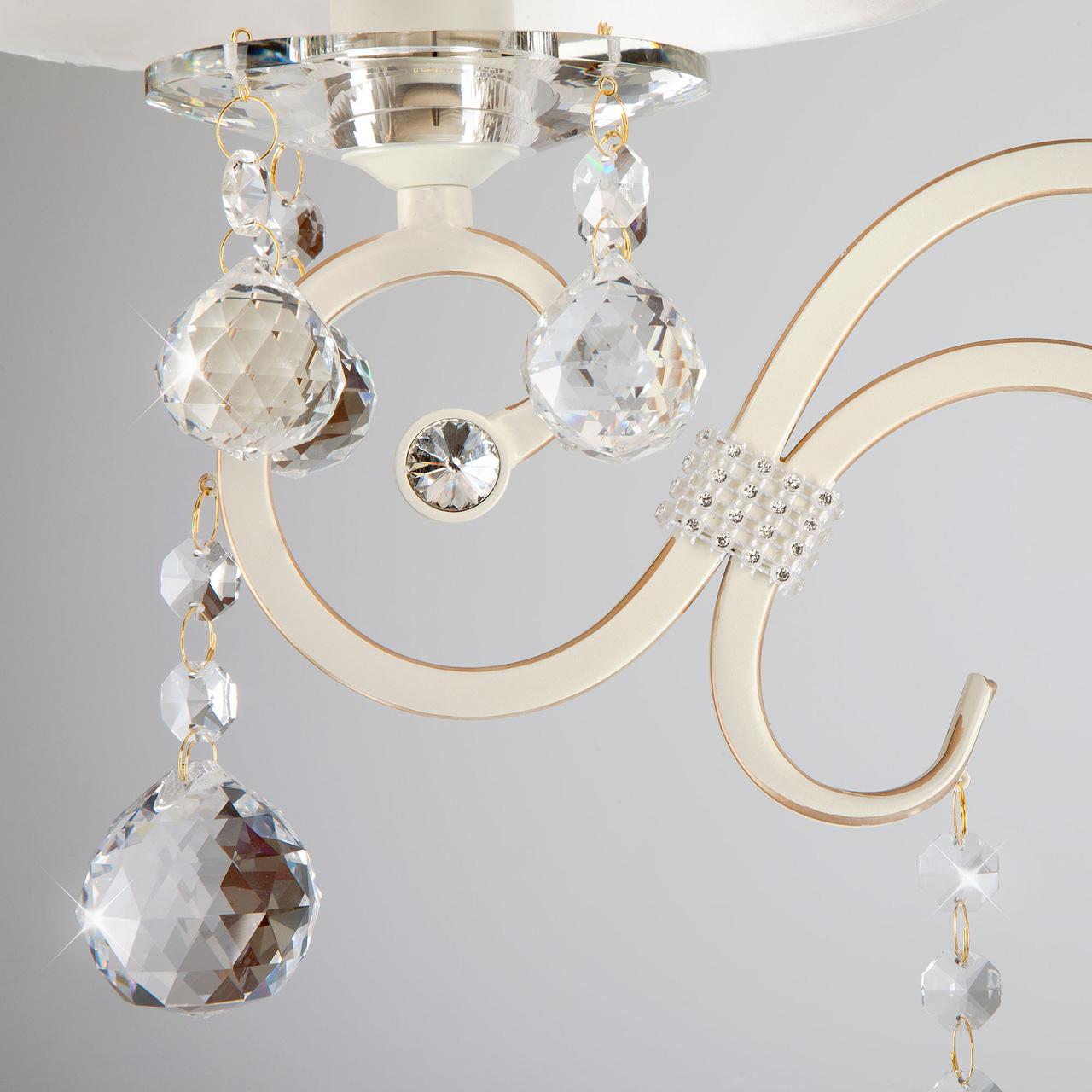 Торшер Eurosvet 12075/3F белый Strotskis EUROSVET ПОД СТАРИНУ, ЭЛИТНЫЕ 180647 Белый  - Вид №3