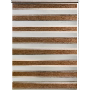 Штора рулонная день-ночь Дэли 70x160 см коричневая 84421731 STLM-2074453