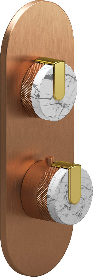 E-8026-R2MWE0-L1AU-BRG-T Планка M-Series с 2 ручками - Внешняя часть GRAFF MOD+