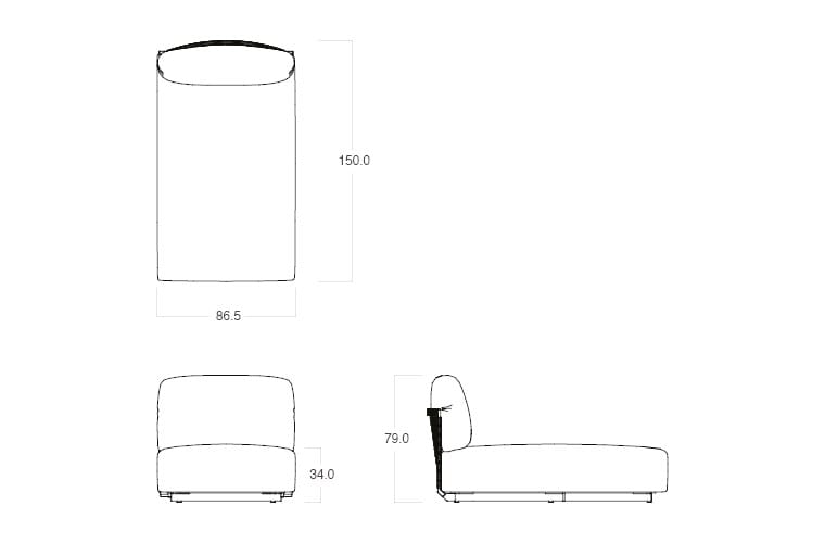 Ткань сад диван TRIBÙ узлы ARCH-00077671 - Вид №24