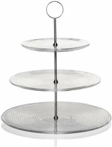 IVV Круглая подставка с 3-мя стеклянными полками Vertigo 8423.1