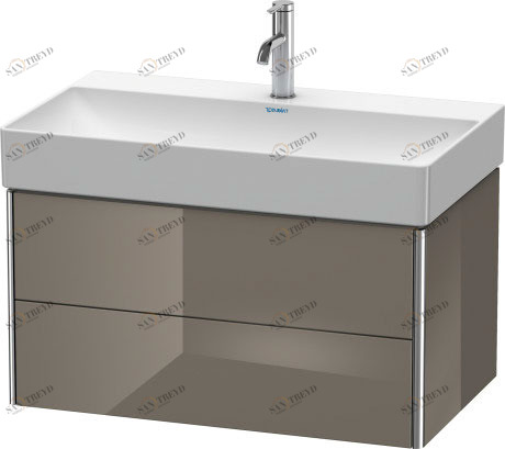 XS416208989 Тумбочка подвесная XSquare #XS4162 784 x 460 мм Фланелево-серый глянцевый лак Duravit