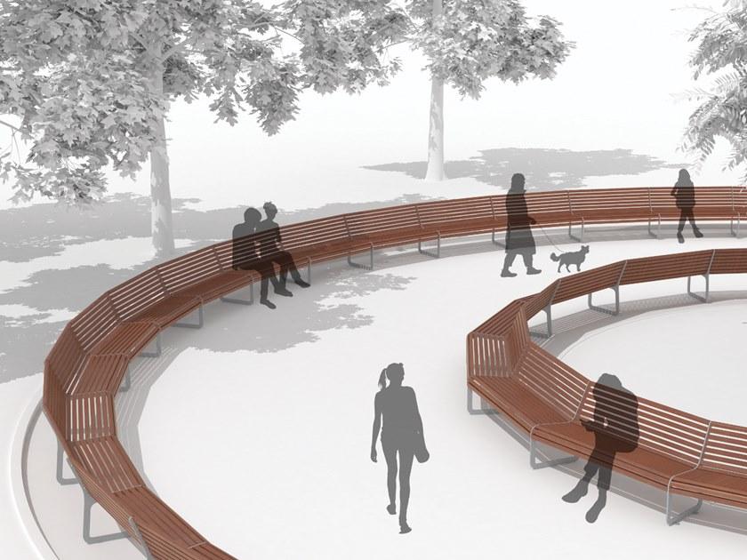 mmcité1 Модульная деревянная скамья Portiqoa sun-id-1482572 - Вид №7