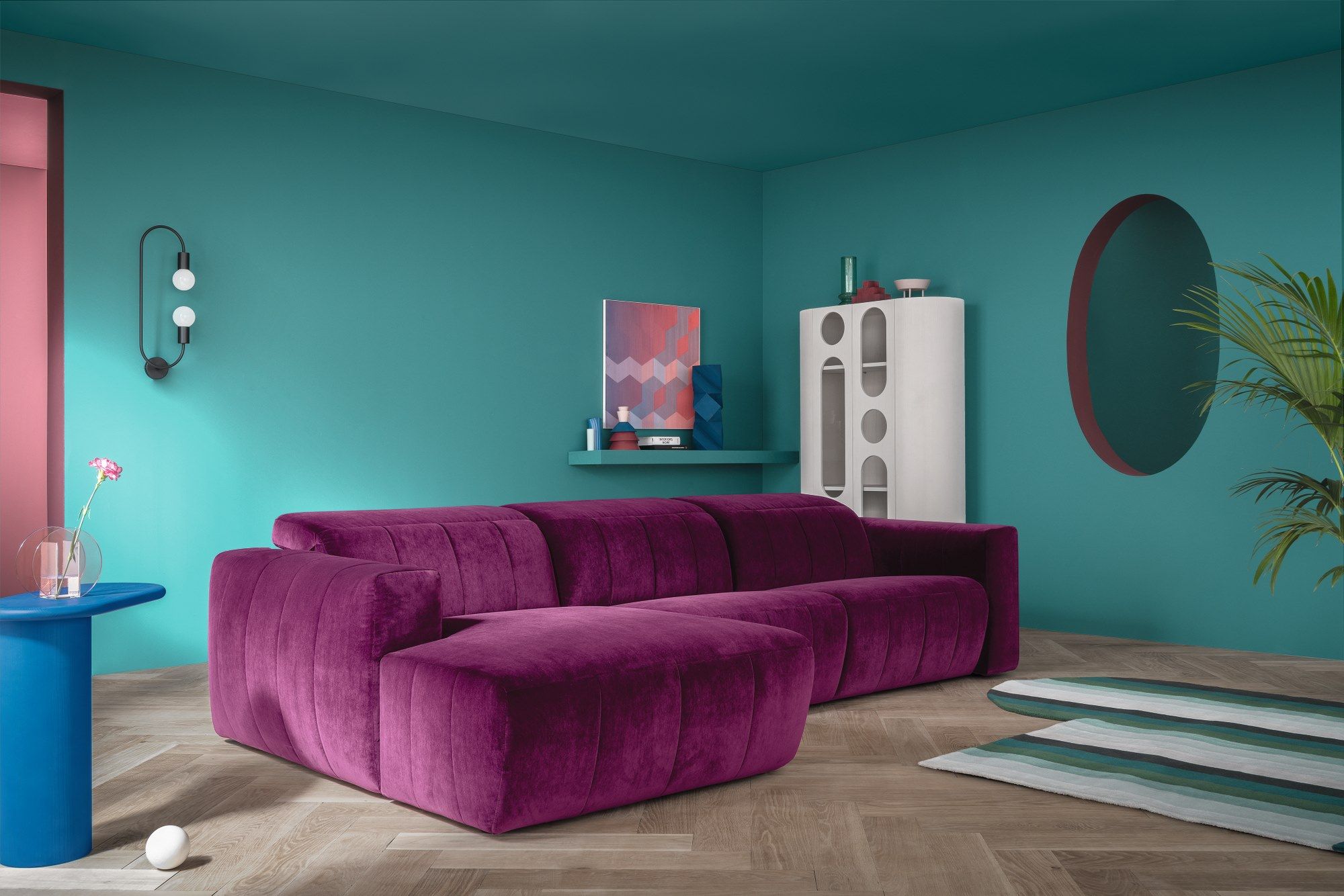 3-местный тканевый диван с полуостровом Felis Softliving ARCH-00144481 - Вид №12