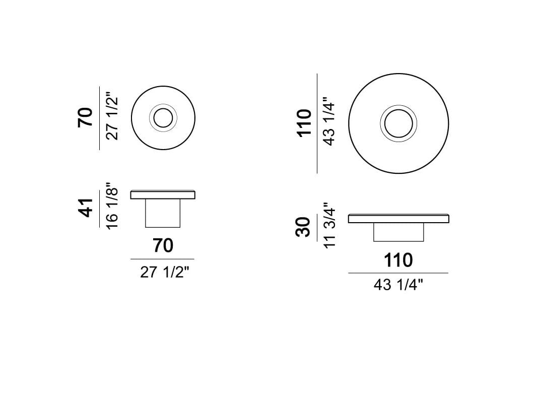 Круглый журнальный столик с держателем льда Arketipo APERITIVO ARCH-00138357 - Вид №7