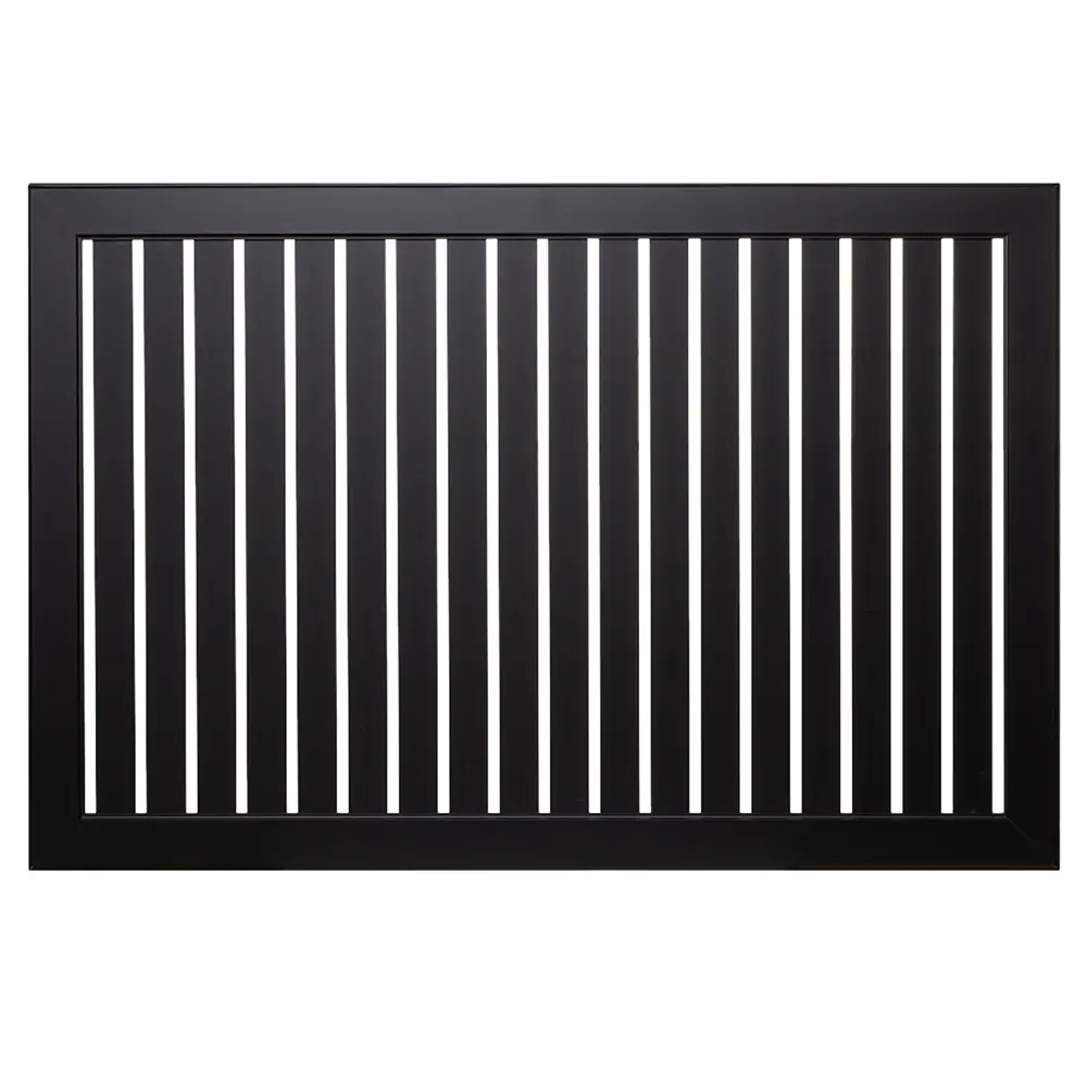 Экран для радиатора реечный черный МДФ 120x60 см ЛАЙТ 89373870 STLM-1435900