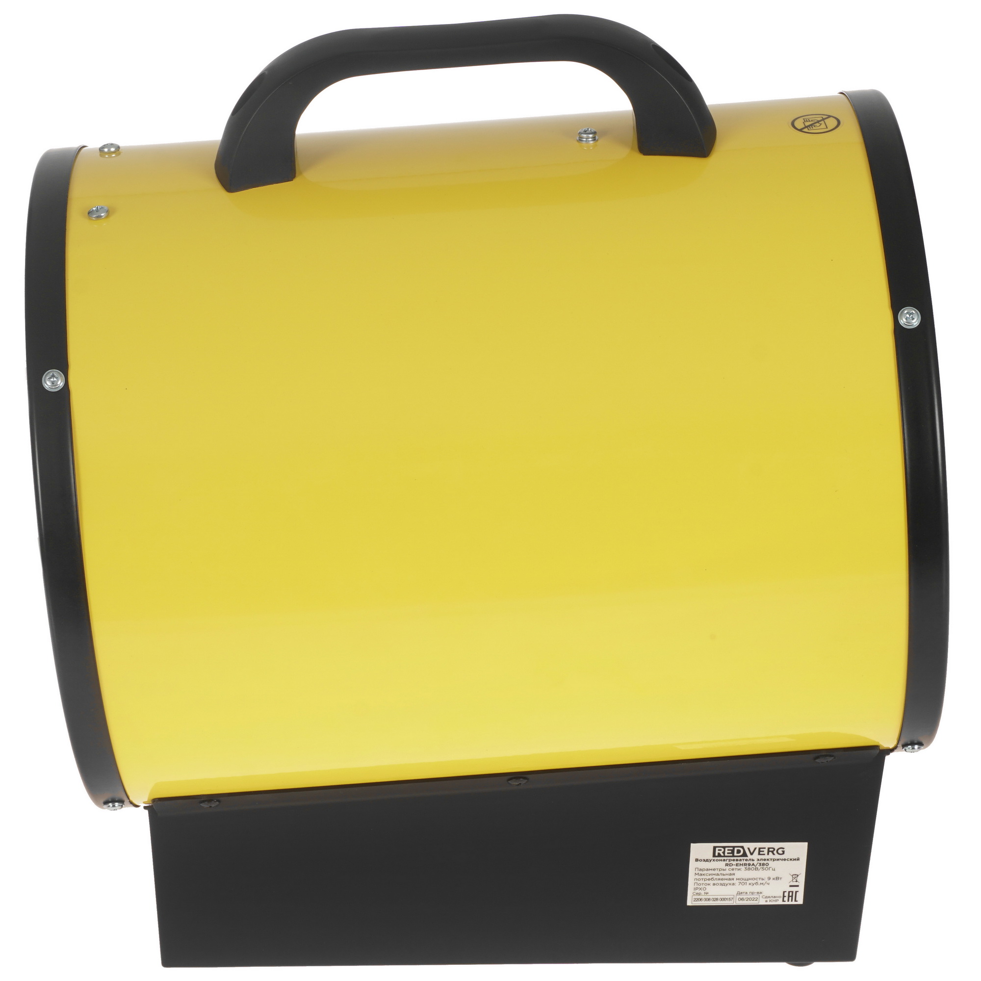 5074249 Тепловая пушка электрическая RedVerg RD-EHR9A/380 STDN-0101631 - Вид №3