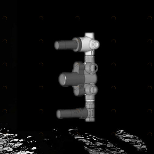 Внутренняя часть настенного термостатического смесителя 7WTM2D1R8 Geda Nextage Built-in Parts скрытого монтажа Внутренние части смесителей Built-in Parts