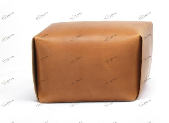 ManifestoDesign Прямоугольный кожаный пуф с обивкой sun-id-1366134