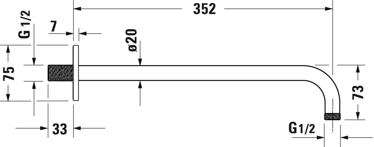 Duravit Настенный держатель для душа sun-id-1416883 - Вид №13