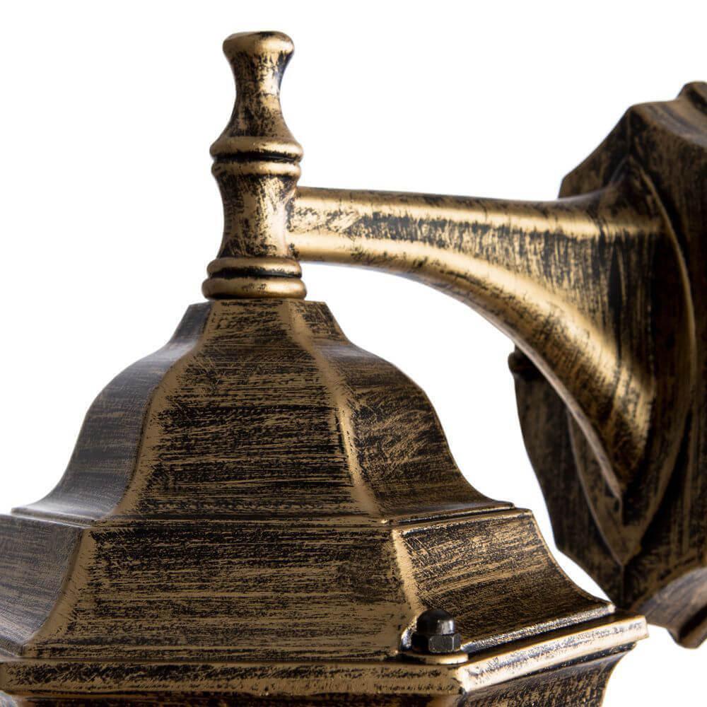 Уличный настенный светильник металлический коричневый Arte Lamp Pegasus A3152AL-1BN ARTE LAMP PEGASUS, ФОНАРЬ 00-3897471 Коричневый;прозрачный  - Вид №1