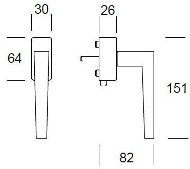 Reguitti Оконная ручка dk на розе Seoul Aq17dkq7550 - Вид №2