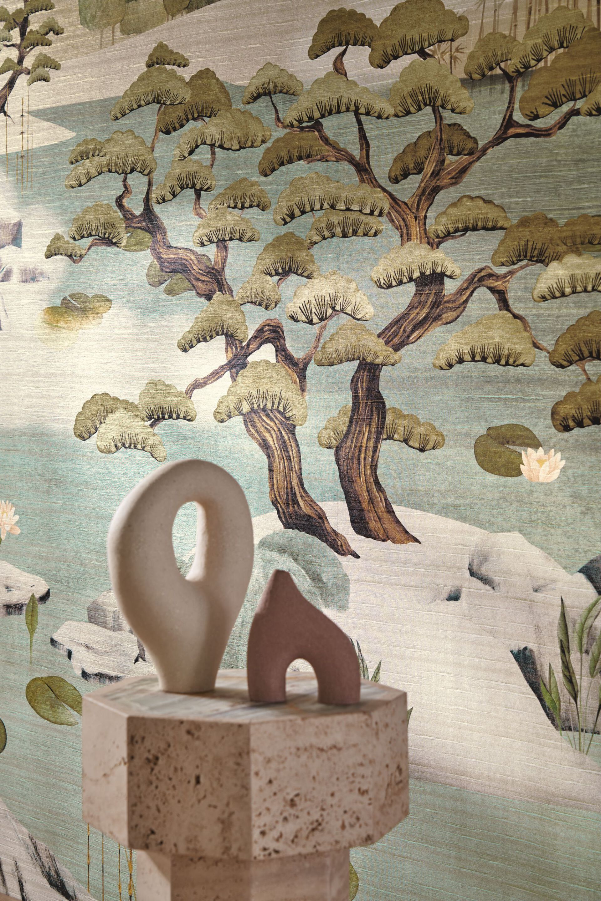 Панорамные обои из ткани с пейзажами Casamance Exploration 24 01 ARCH-00130241 - Вид №3