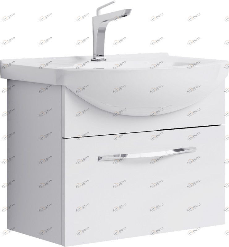 Аллегро тумба под умывальник Элеганс 650 , цвет белый, Agr.01.06/1 AQWELLA Allegro 4620008192475