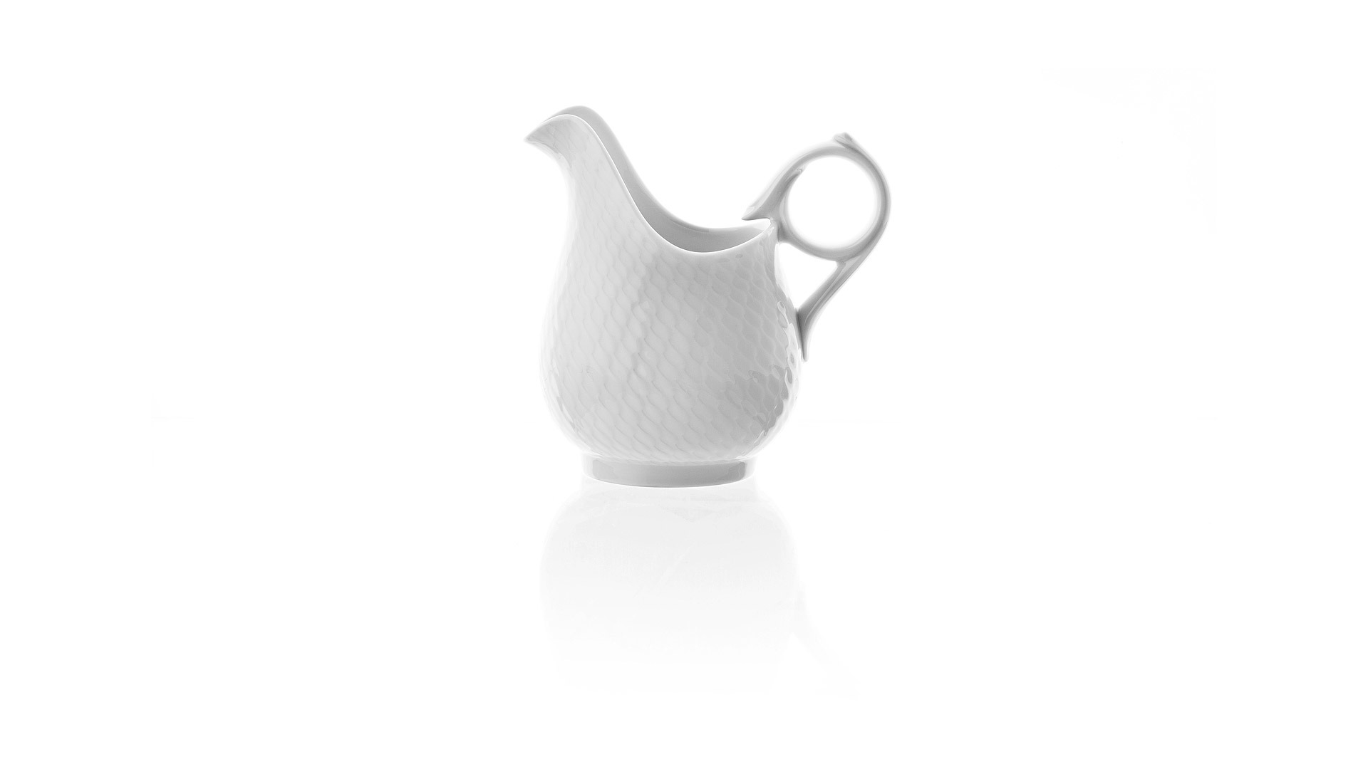 10664302 Meissen Сервиз чайный "Игра волн, рельеф, белый" №3 на 6 персон на 21 предмет Фарфор, Керамика  - Вид №3