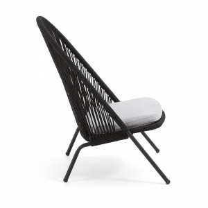 067771 Кресло Stad черный канат La Forma Shann