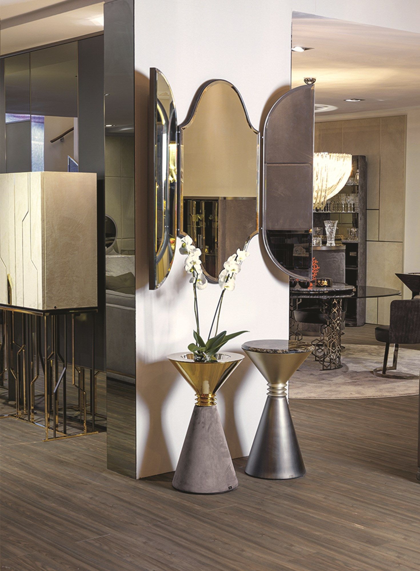 Металлический журнальный столик / держатель для горшка Longhi Loveluxe 2017-Essence collection ARCH-00011342 - Вид №1