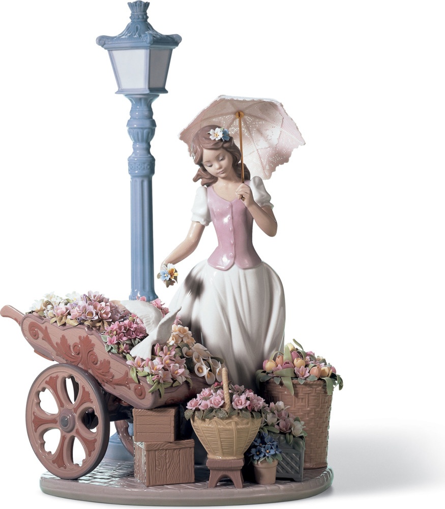 10669126 LLADRO Фигурка Lladro "Цветы для всех" 26x38см Фарфор Lladró 