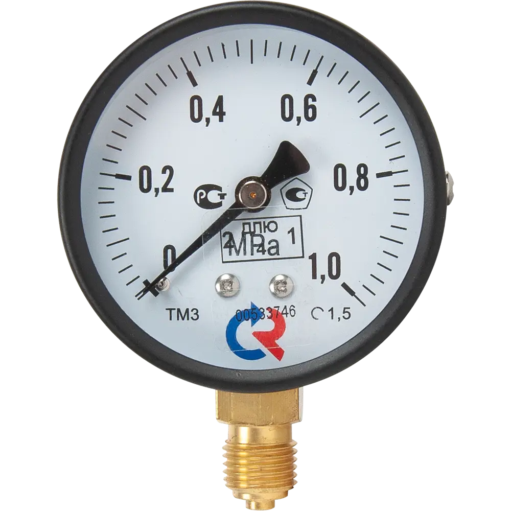 Манометр радиальный Росма 10 бар 1/4" 63 мм STLM-2147926