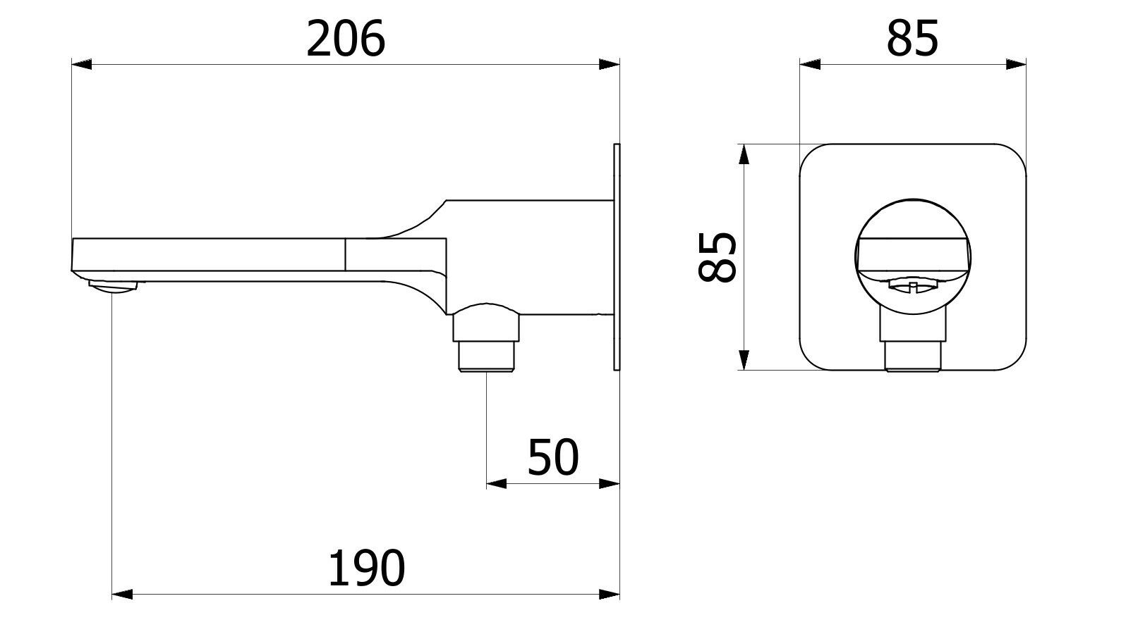 Настенный дозирующий носик IB Taaac ARCH-00106957 - Вид №2