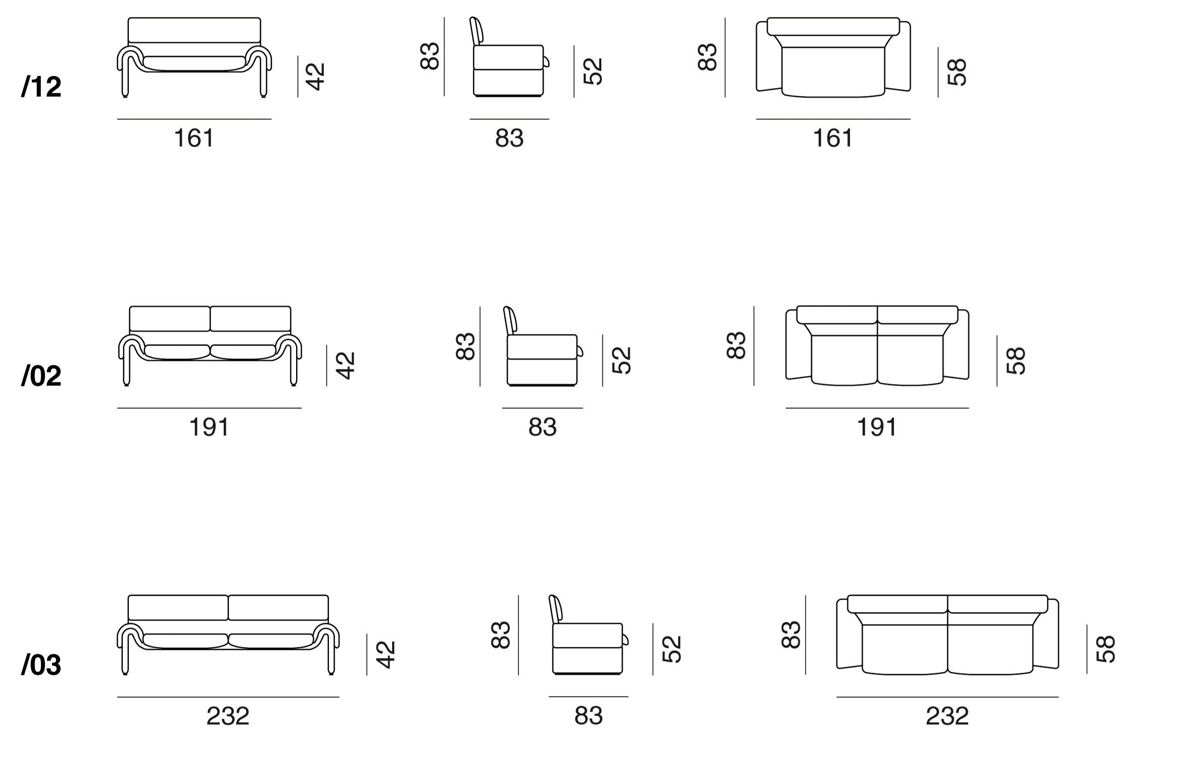 3-местный кожаный диван с подголовником de Sede DS-2011 ARCH-00097490 - Вид №9