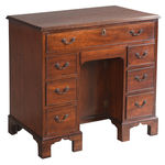 SOR27578 Стол из красного дерева с отверстием для колена ijlbrown  - Вид №7