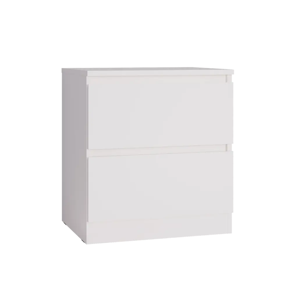 Тумба прикроватная 2 ящика 49x53.8x38.2 см ЛДСП цвет белый Santreyd STLM-2073632 - Вид №4