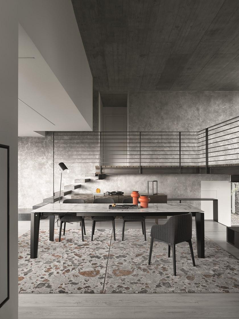 Calligaris Раздвижной стол из керамики с эффектом мрамора  Cs4120-r 180  - Вид №2