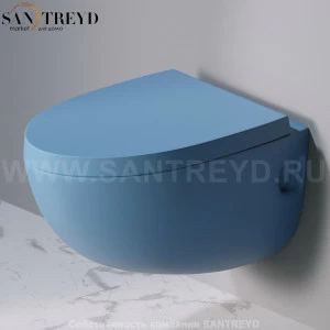 S511141 Подвесной унитаз настенный Голубой A. e T. Italia OVAL Италия