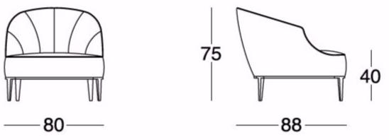 Кожаное кресло с подлокотниками Loveluxe X 650 Santreyd - Вид №4