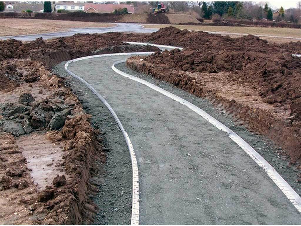 Металлический бордюр 1200*90*70*1,5 компл. ГеоПластБорд GPBST-05 - Вид №1