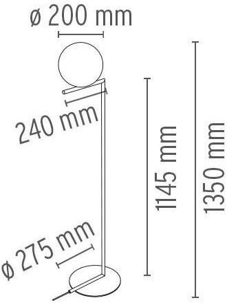 Flos Торшер из латуни Home collection - pavimento F3174059 - Вид №9