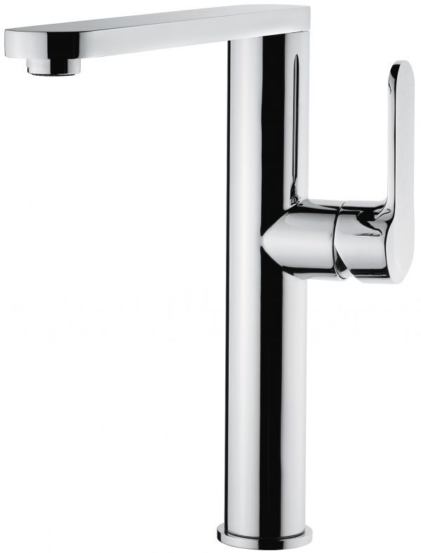 77006CR Emmevi Nefer, высокий однорычажный смеситель для рак., с дон. клапаном click-clack, цвет хром