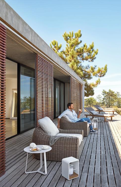 MNST121 Круглый стул шнур 6мм старый серый Manutti River - Вид №1