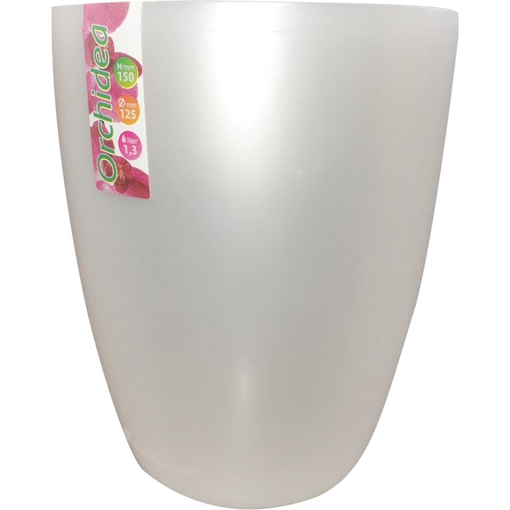 83406604 Горшок цветочный «Орхидея» ø12.5 см, 1.3 л, пластик, жемчуг Орхидея lux Santreyd 