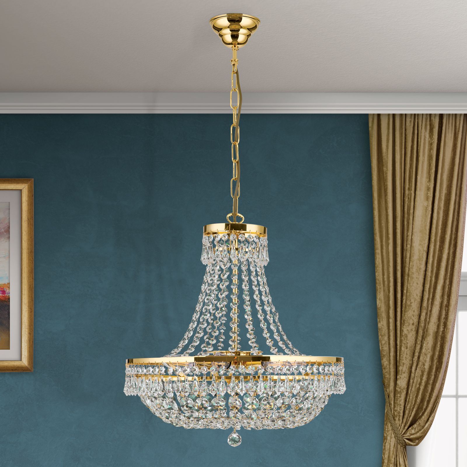 Латунная люстра с кристаллами Orion Sheraton ARCH-00064114