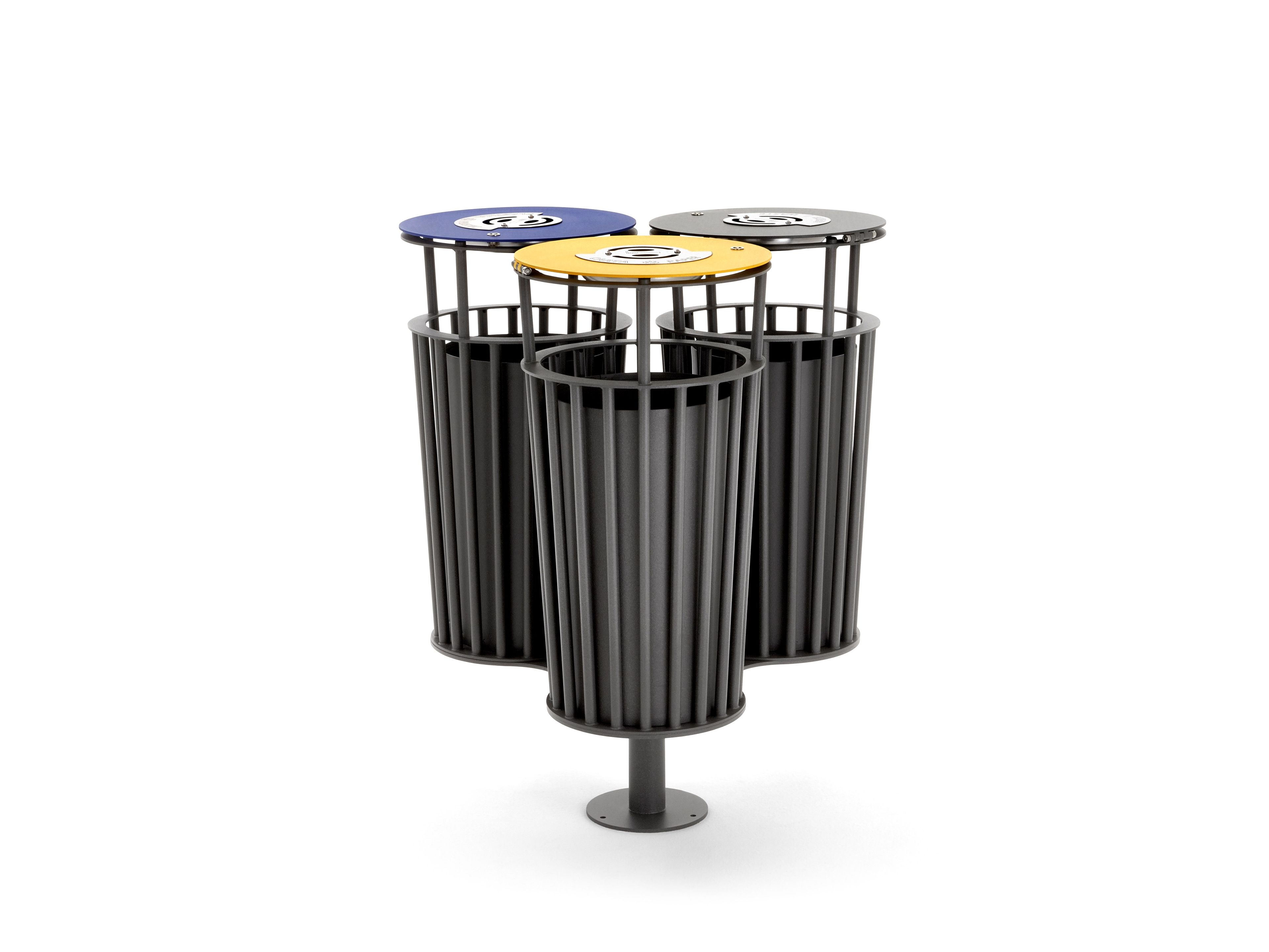 Наружная металлическая стойка для мусора с крышкой Urbantime Zeroиндексы.015 ARCH-00122894 - Вид №1