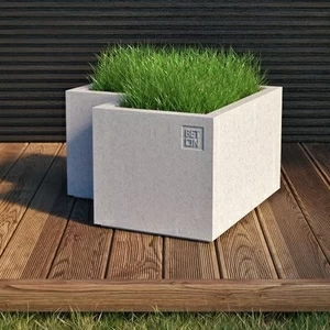 BetOn Горшок цветочный бетонный 650*650