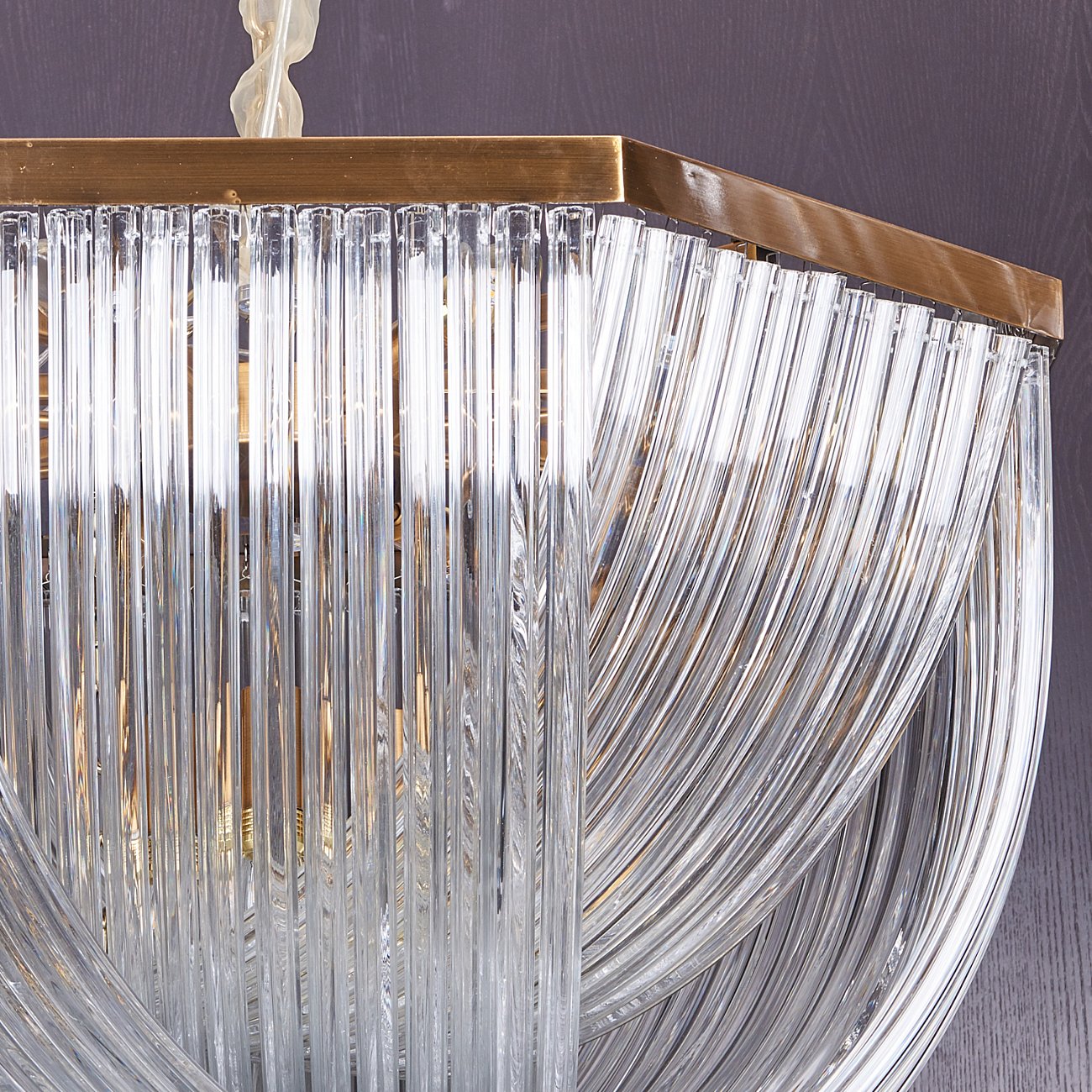 Подвесной светильник Murano L12 brass от Delight Collection A001 L12 DELIGHT COLLECTION ДИЗАЙНЕРСКИЕ 243939 Прозрачный;золото  - Вид №2