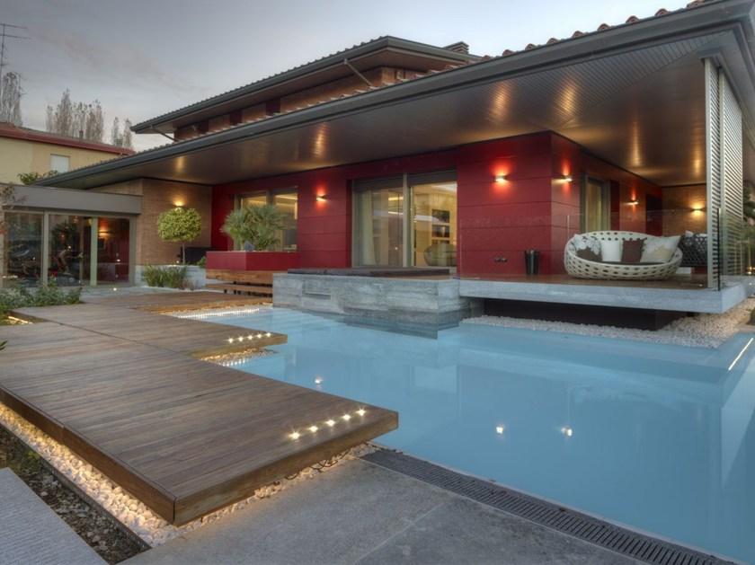 CARMINATI SERRAMENTI Копланарное французское окно из алюминия и дерева Alu 90 sun-id-1424907 - Вид №1