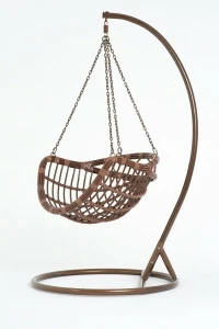 Подвесное кресло коричневое из искусственного ротанга 44-004-02 VINOTTI  00-3885141 Белый;коричневый;черный;разноцветный