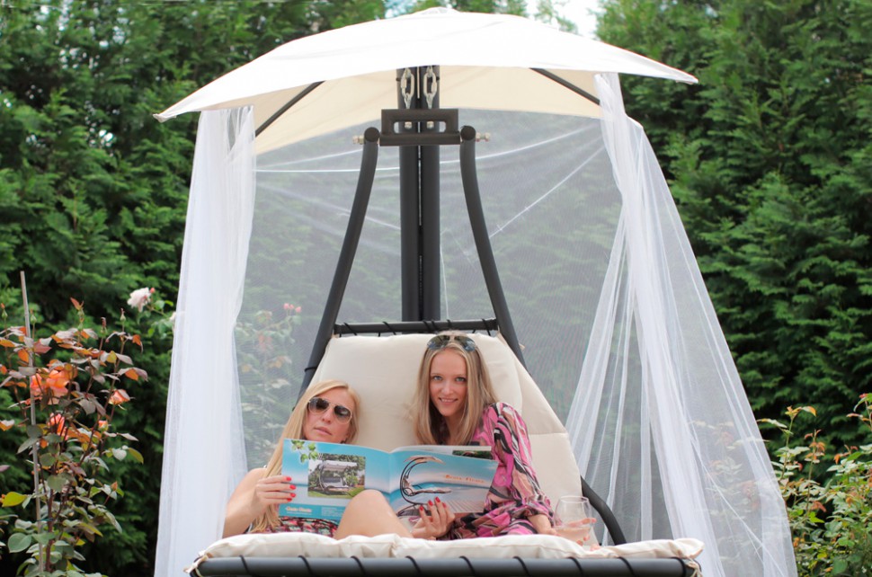 Качели садовые подвесные двухместные Luna Double BESTA FIESTA  132504 Бежевый  - Вид №5