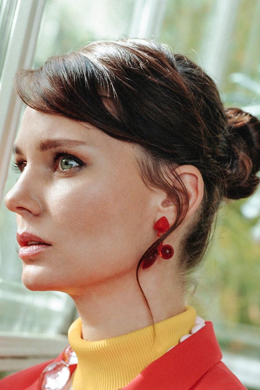 Corsi Design Серьги из смолы Long stones sun-id-1429054 - Вид №1