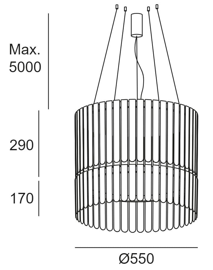 Подвесной светильник из поликарбоната LedsC4 Скарлетт ARCH-00105948 - Вид №16