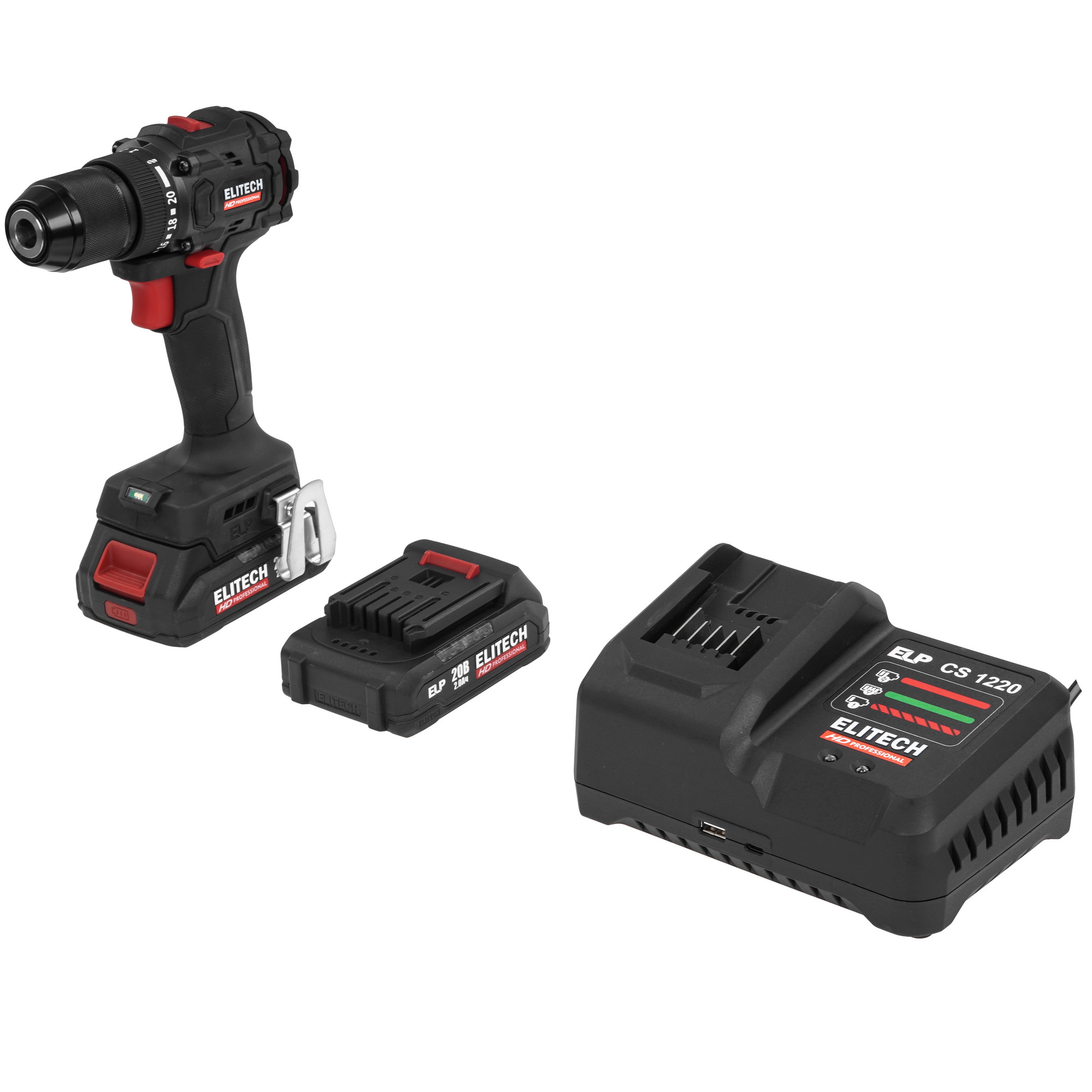 Дрель-шуруповерт ELITECH HD CD 20SL2 9130089 STDN-0114901