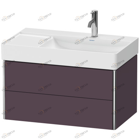 XS416909494 XSquare Тумбочка подвесная Баклажан шелковисто-матовый лак Duravit