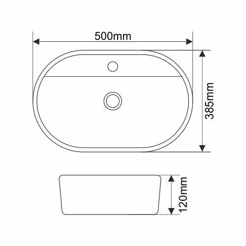 Накладная раковина melana mln-78239 78239-805 - Вид №2