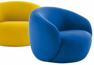 Sesta Кресло с обивкой из ткани с подлокотниками Botero